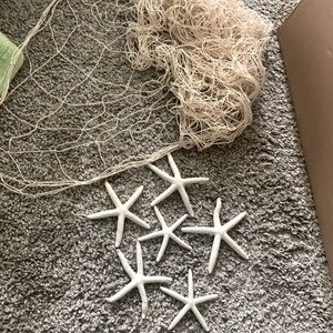 Beach decor net plus star fish